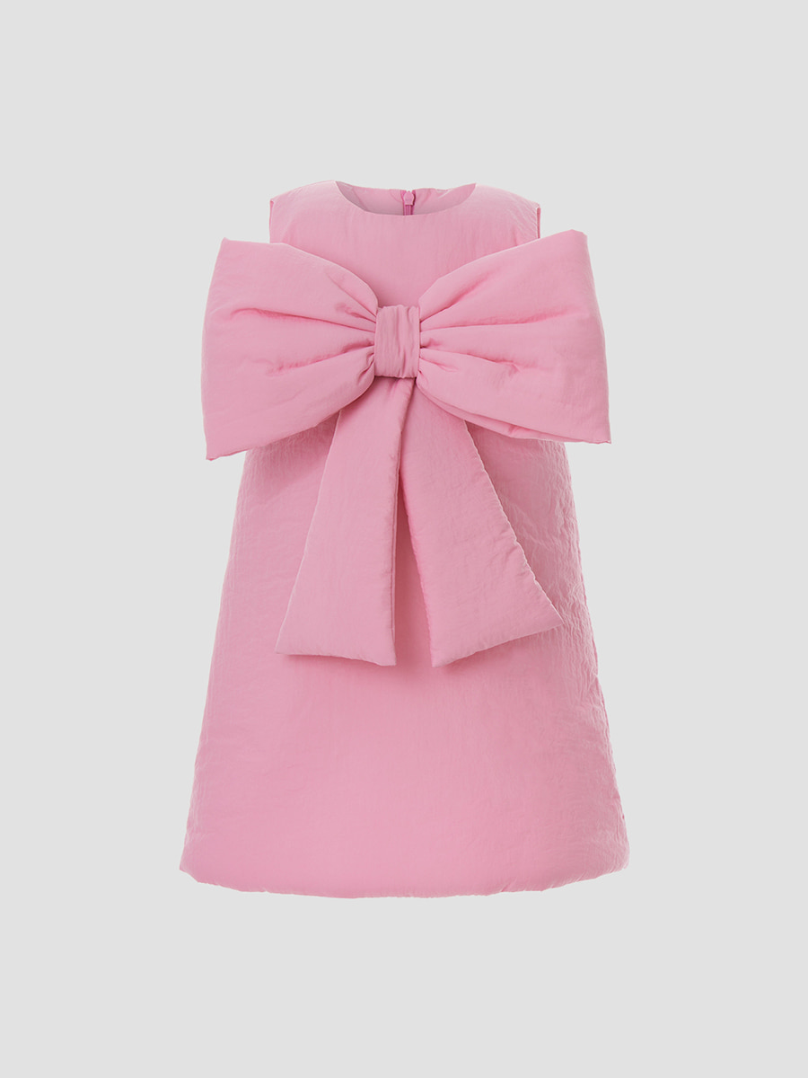 하퍼 보우 드레스 - 핑크